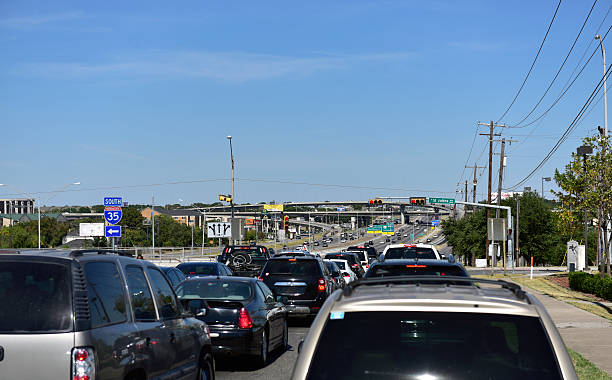 Highway in Austin stock photo