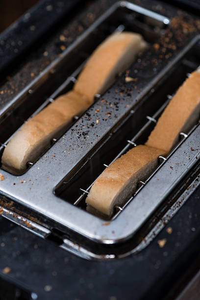 istock Toast Bread in a toaster 503309870