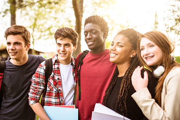 istock teenagers college student smiling embracing 503310755