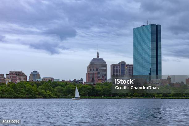 Foto de Boston Euaolhando Para A Cidade Do Rio Charles e mais fotos de stock de Alto - Descrição Geral - Alto - Descrição Geral, América do Norte, Arbusto