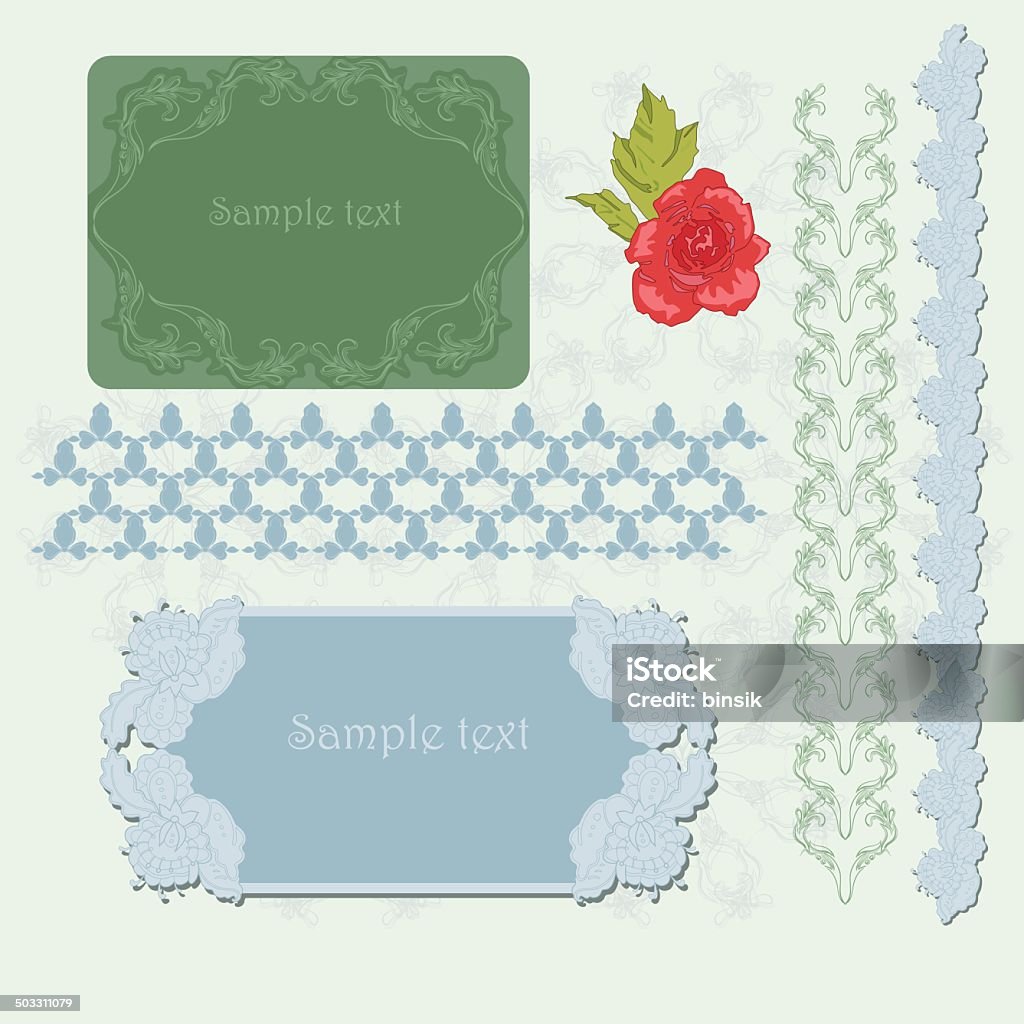Pattern For Message Card Patterns Stock Illustration - Download Image Now - Announcement Message ...