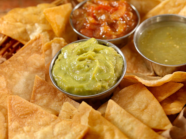 istock Tortilla Chips with Guacamole 503311929