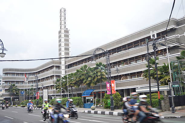 Bandung, West Java, Indonesia - January 3, 2016: Savoy Homann Hotel, historical hotel of Asian African Conference 1955 accomodations.