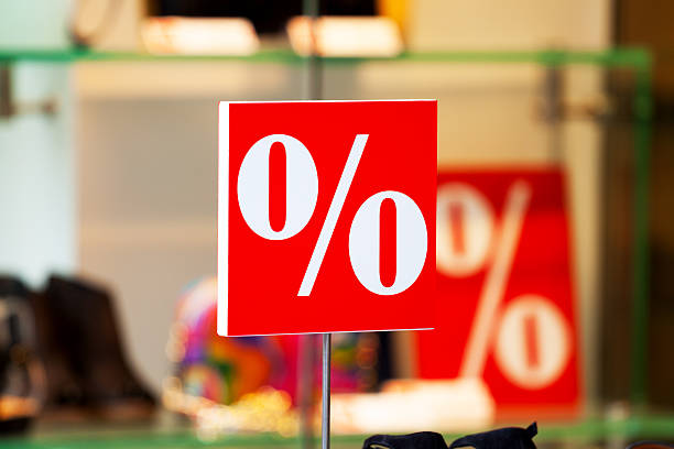 istock Percentage sale sign 503313861