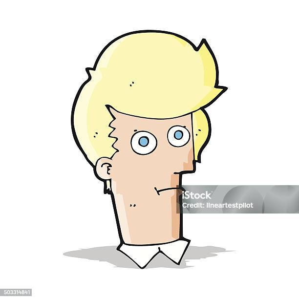 Cartoon Staring Face Stock Illustration - Download Image Now - Adult, Bizarre, Cheerful