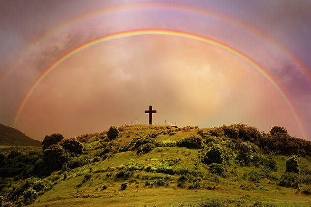 Arc-en-ciel sur fond de Maui, Hawaï - Photo