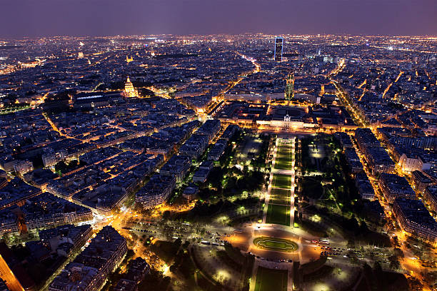 istock Night view of Paris from the Eiffel Tower 503316933