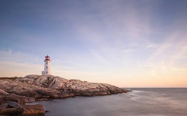 Lighthouse at Peggy's Cove, Nova Scotia, Canada.