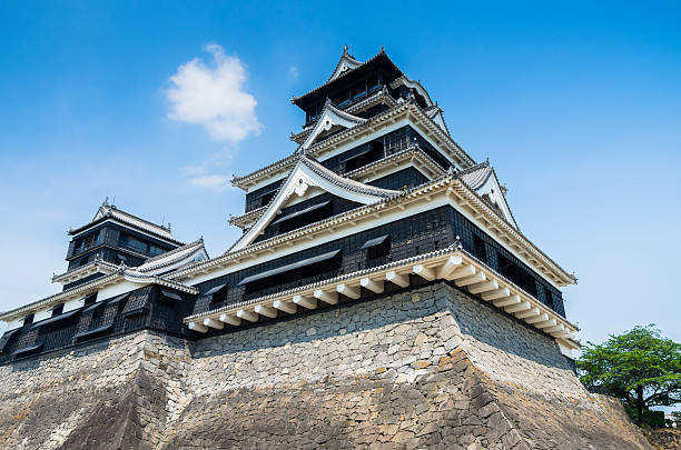 Kumamoto, Japan - May 2, 2014: Kumamoto Castle is a hilltop Japanese castle located in Chūō-ku, Kumamoto in Kumamoto Prefecture.