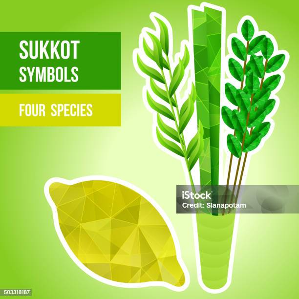 Sukkot Symbole - Stockowe grafiki wektorowe i więcej obrazów Sukkot - Sukkot, Owoc, Abstrakcja