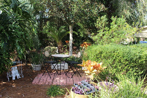 Patio Garden stock photo