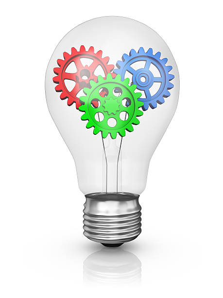istock lamp with color gears 503325480