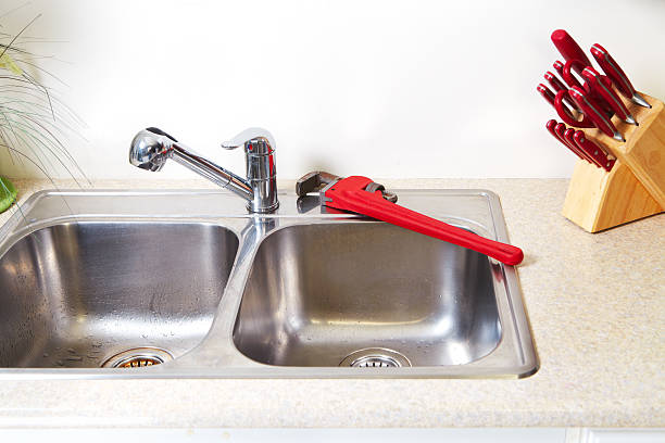 istock Kitchen Water tap and sink. 503325518