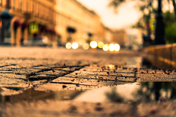 istock City central square paved with stone after a rain 503325730