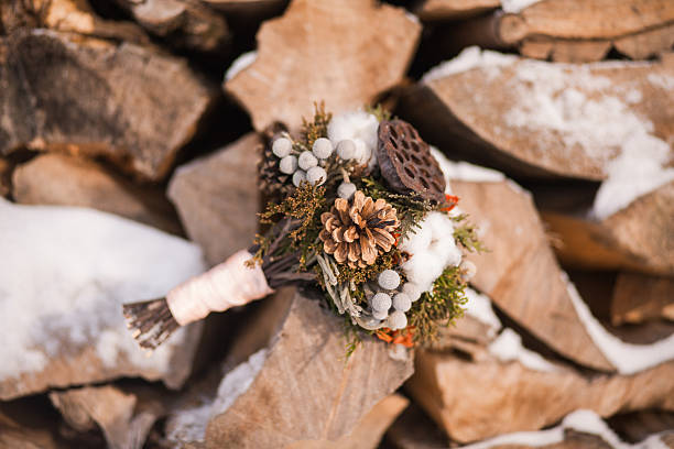 istock bridal winter wedding bouquet 503327118