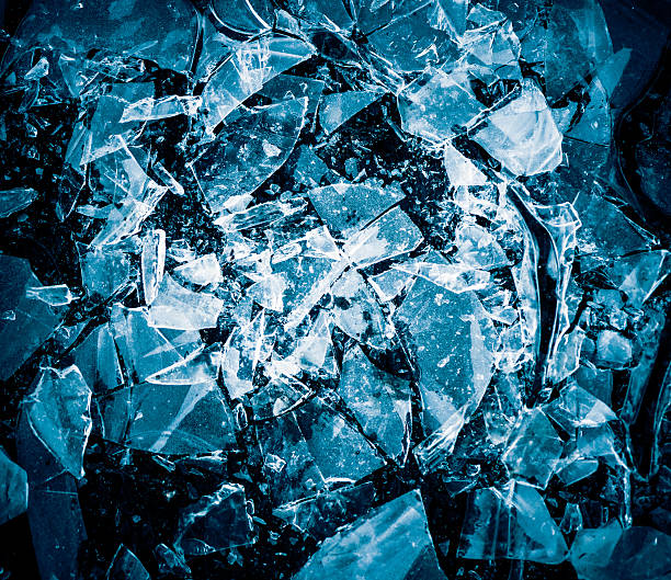 Tekstura pęknięty lodu – zdjęcie