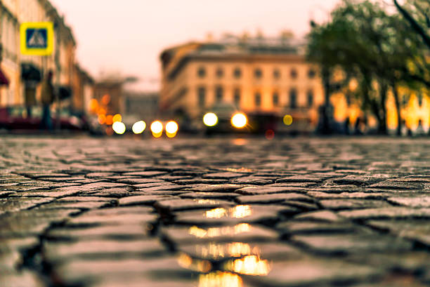 istock City central square paved with stone after a rain 503329080