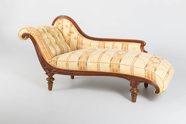 istock Antique fashion sofa on white 503329468