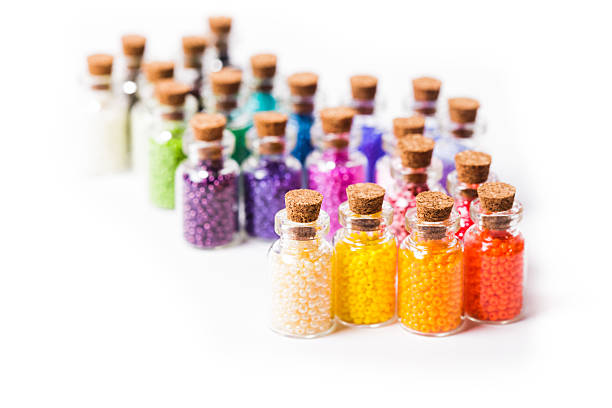 istock Colorful beads in the bottles 503330386
