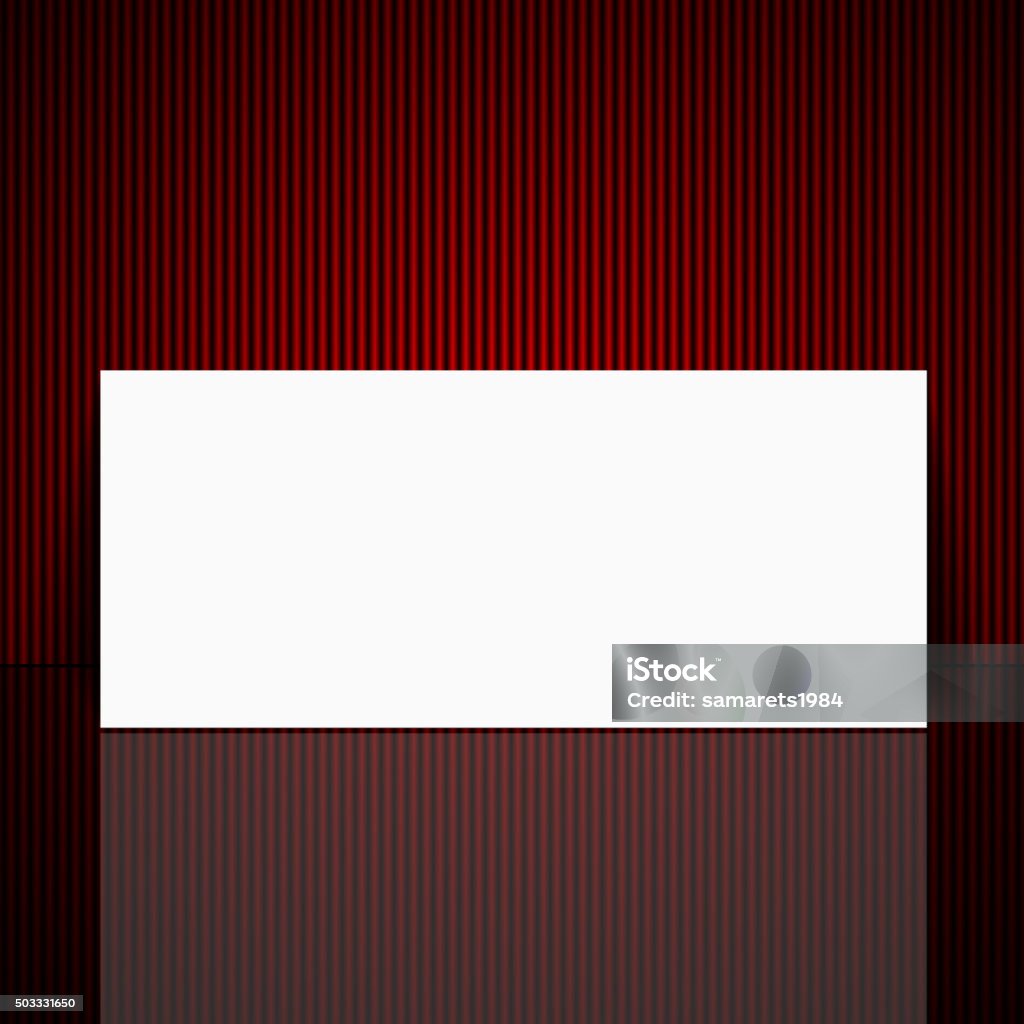 Gift Voucher Template White Sheet On A Beautiful Red Background Stock