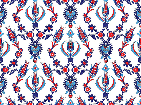 Turkish Style Vector Ottoman Turkish Design Pattern Vector Stock Illustration - Download ...