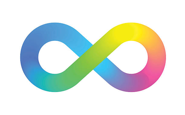 illustrazioni stock, clip art, cartoni animati e icone di tendenza di simbolo logo infinity - infinità immagine