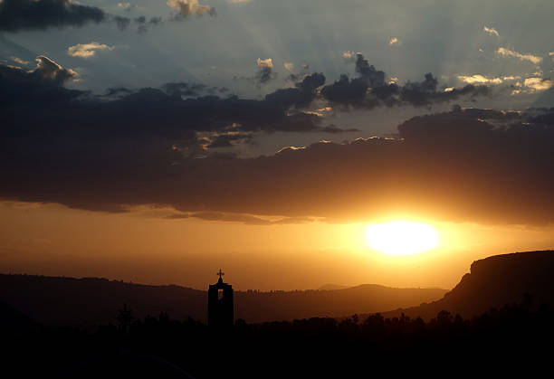 sunset over Axum, Ethiopia