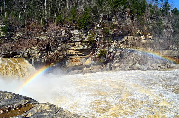 Cumberland Falls Rainbow stock photo