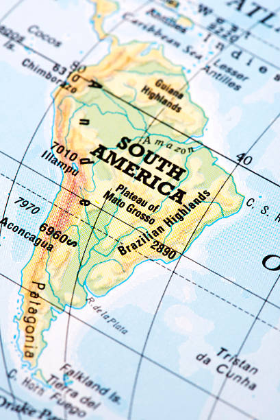 istock Map of South America 503336870