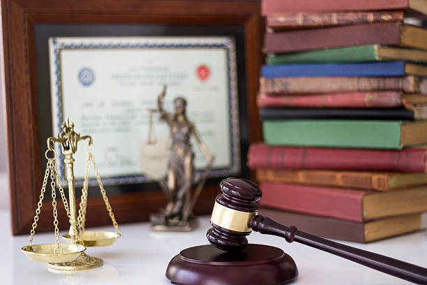 istock Law concept, statue, gavel, scale, books and diploma 503337840