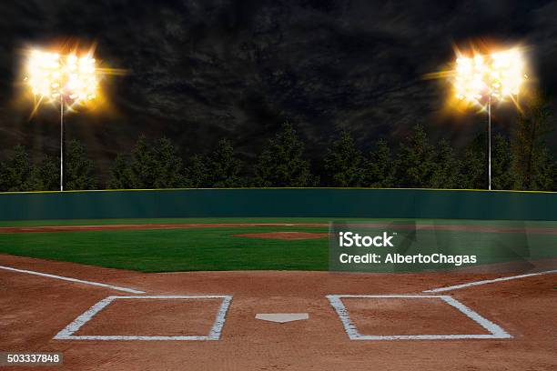 Baseball Stadium Stock Photo - Download Image Now - Baseball - Sport, Baseball - Ball, Stadium