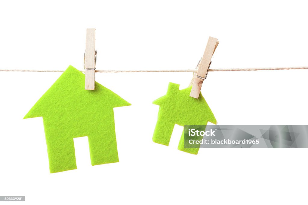 Verde eco casas - Royalty-free Distrito Residencial Foto de stock