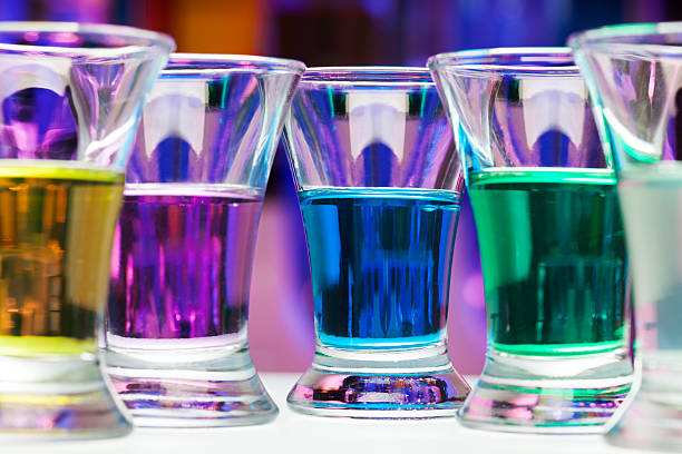 istock Shining colorful shoot drinks in the bar 503339540