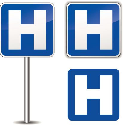 Vector Hospital Sign Stock Illustration - Download Image Now - Hospital,  Sign, Letter H - iStock