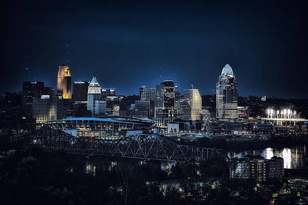 horizonte de cincinnati - cincinnati - fotografias e filmes do acervo