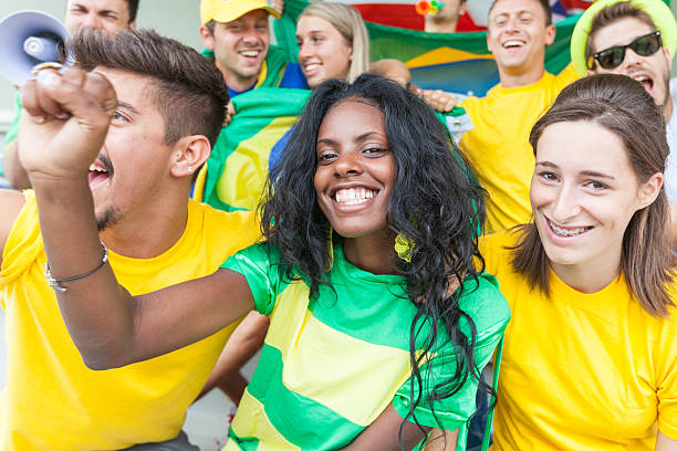 istock Brasilian Supporters at Stadium 503342965