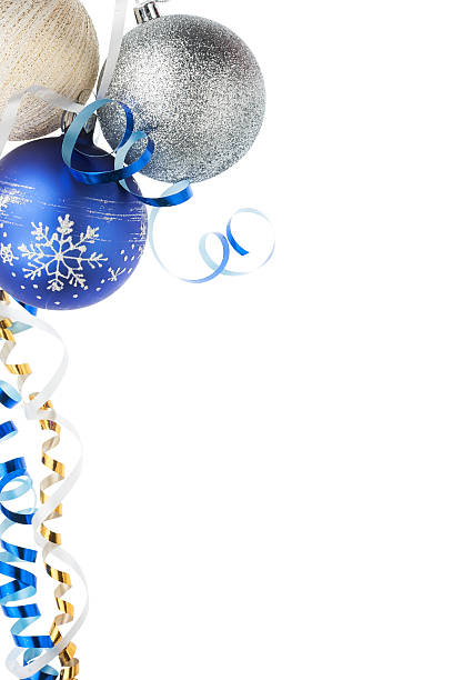istock three christmas ball with ribbon and snowflake 503344651