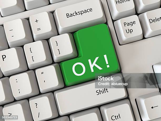 Big Ok Stock Photo - Download Image Now - Agreement, Blue, Business