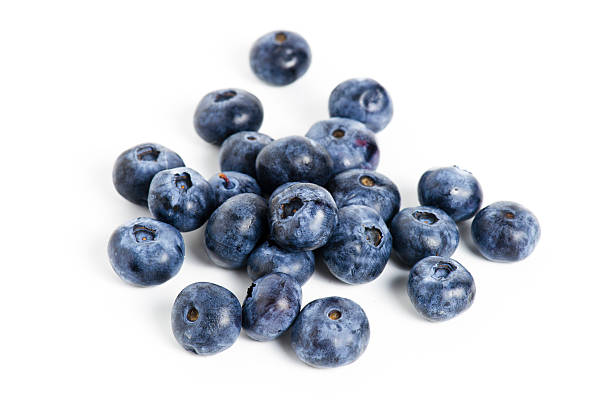 istock Sweet blueberry isolated on white background 503345857