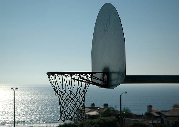 istock Basketball Hoop at the Beach 503346047