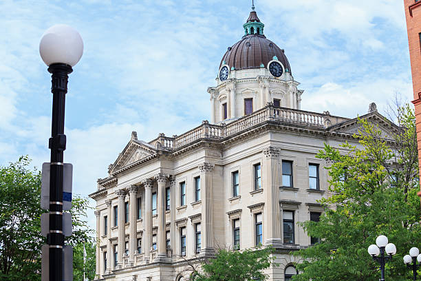 istock Court House Building in Bloomington, Illinois 503371385