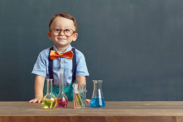 little cientista - professor scientist chemistry teacher - fotografias e filmes do acervo