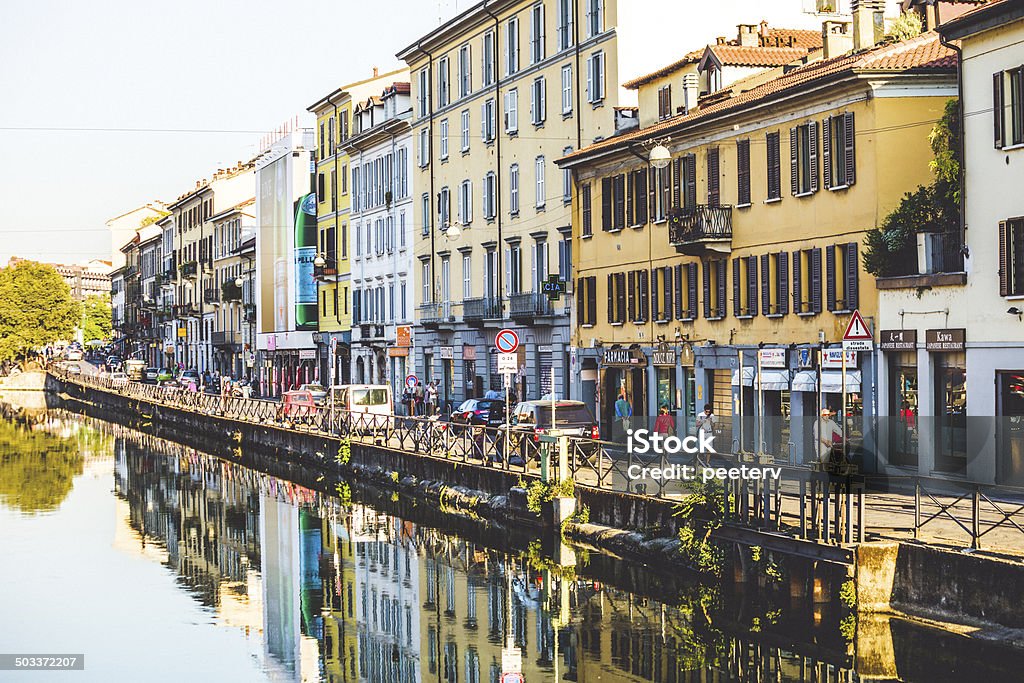 Naviglio Grande - Foto stock royalty-free di Milano