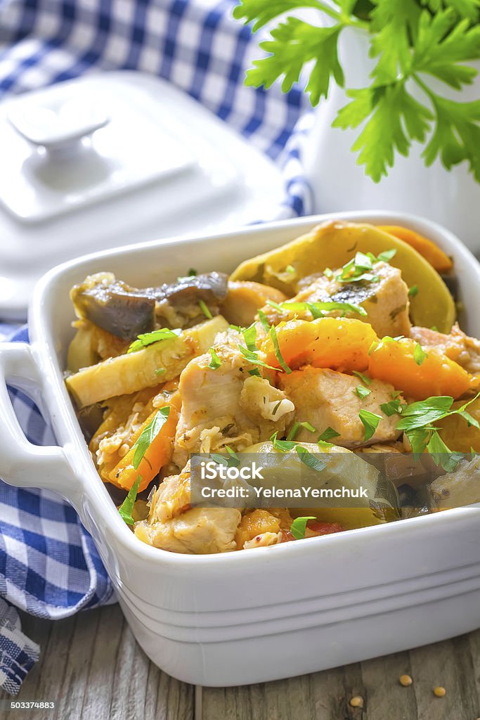 Vegetable stew Chicken - Bird Stock Photo