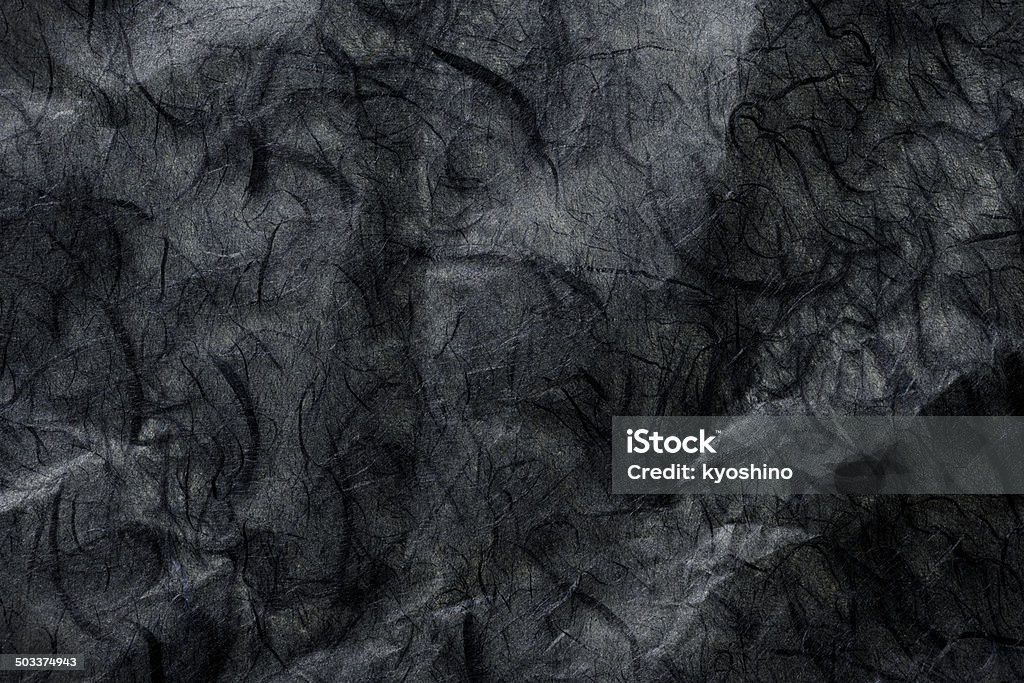 Fondo de textura de papel de arroz negro - Foto de stock de Washi Paper libre de derechos