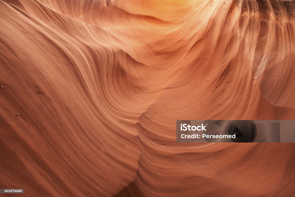 Antelope Canyon Interior of Antelope Canyon, woderful orange waves made of stone Abstract Stock Photo