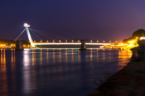 SNP Bridge (The new bridge) in Bratislava, Slovakia