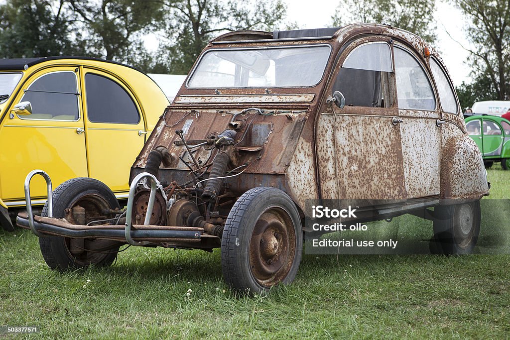 Citroën 2CV - 로열티 프리 1960년 스톡 사진