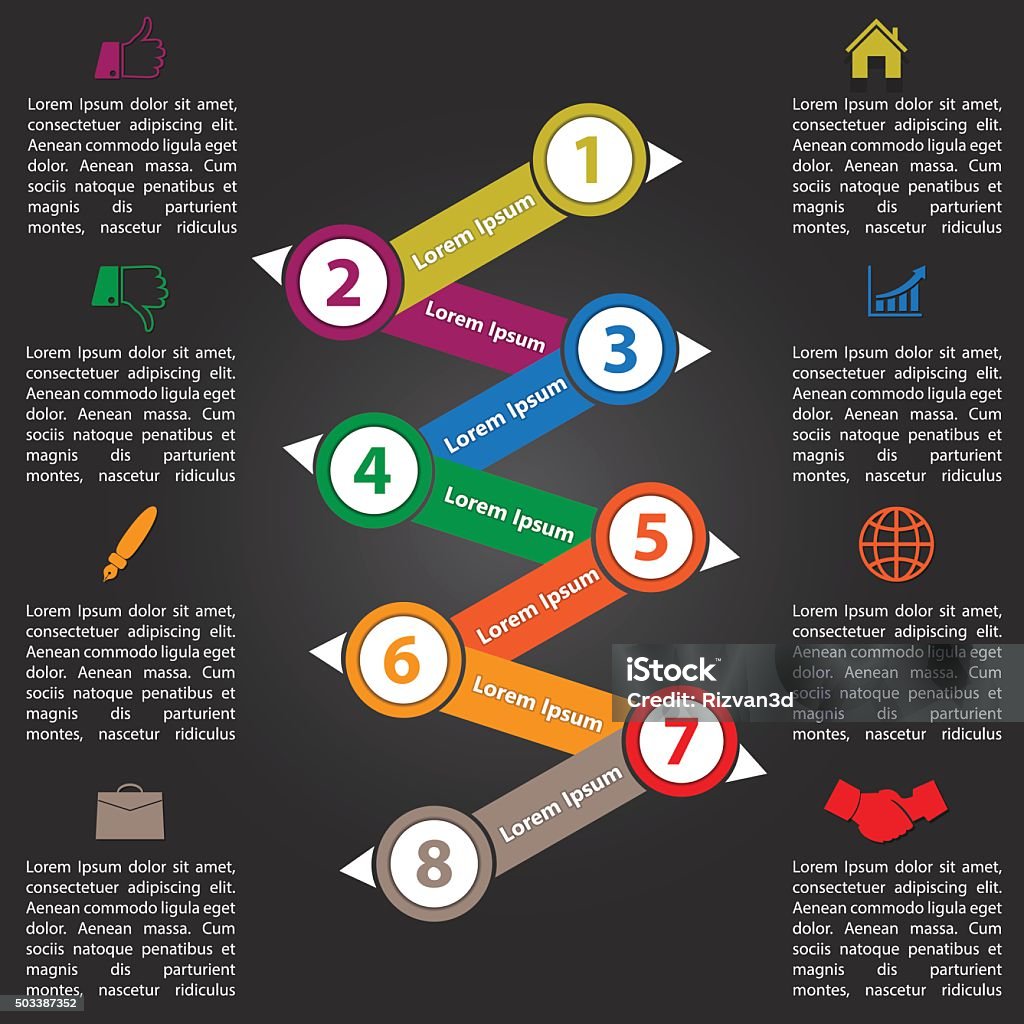 Purpose Inforgraph Multi Purpose Infographic Vector Design Template Stock Illustration ...