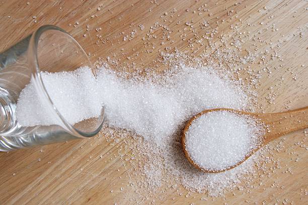 istock white sugar in wood spoon 503387562